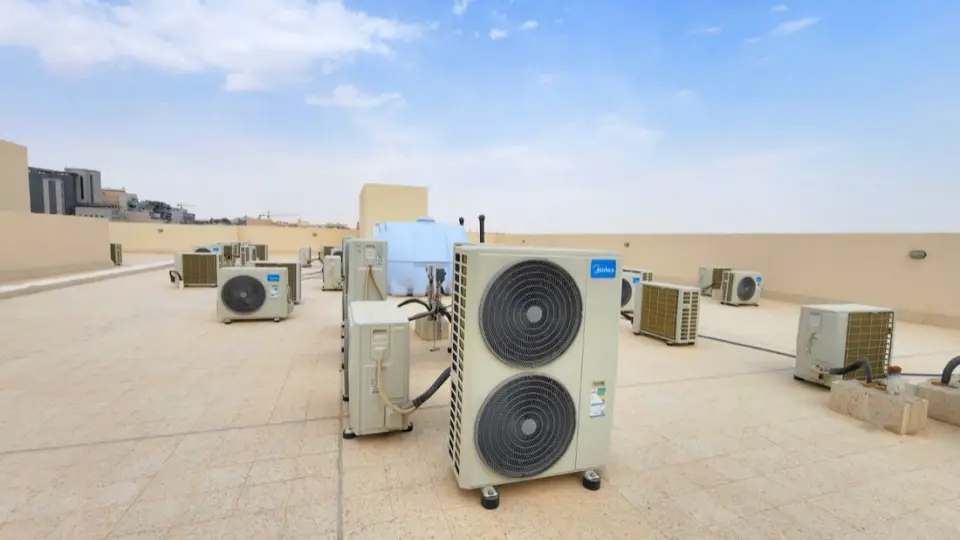 Outdoor AC units after handover