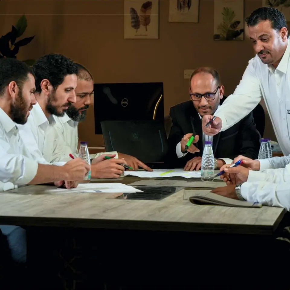Nefal engineers coordinating drawings